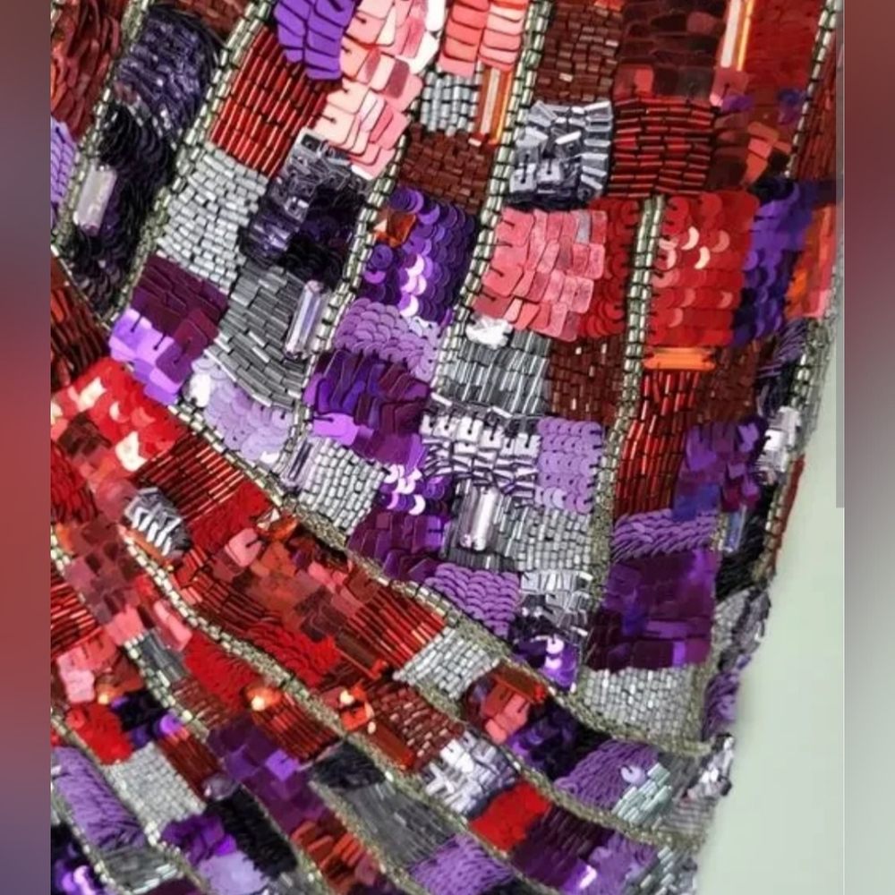 Alice + Olivia Dumont Sequin Choker Mini Dress Size 6 NWT $1,600 - Picture 10 of 13